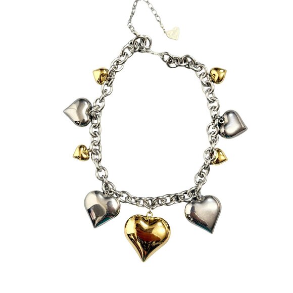 Vida Kush Juicy Heart Chain Necklace 18K Gold plated and Stainless Steel - Picture 1 of 5